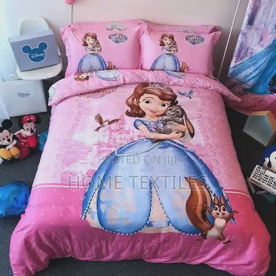 3 Pieces Sophia the First Bedsheet Set (1 Bedsheet and 2 Pillowcases)