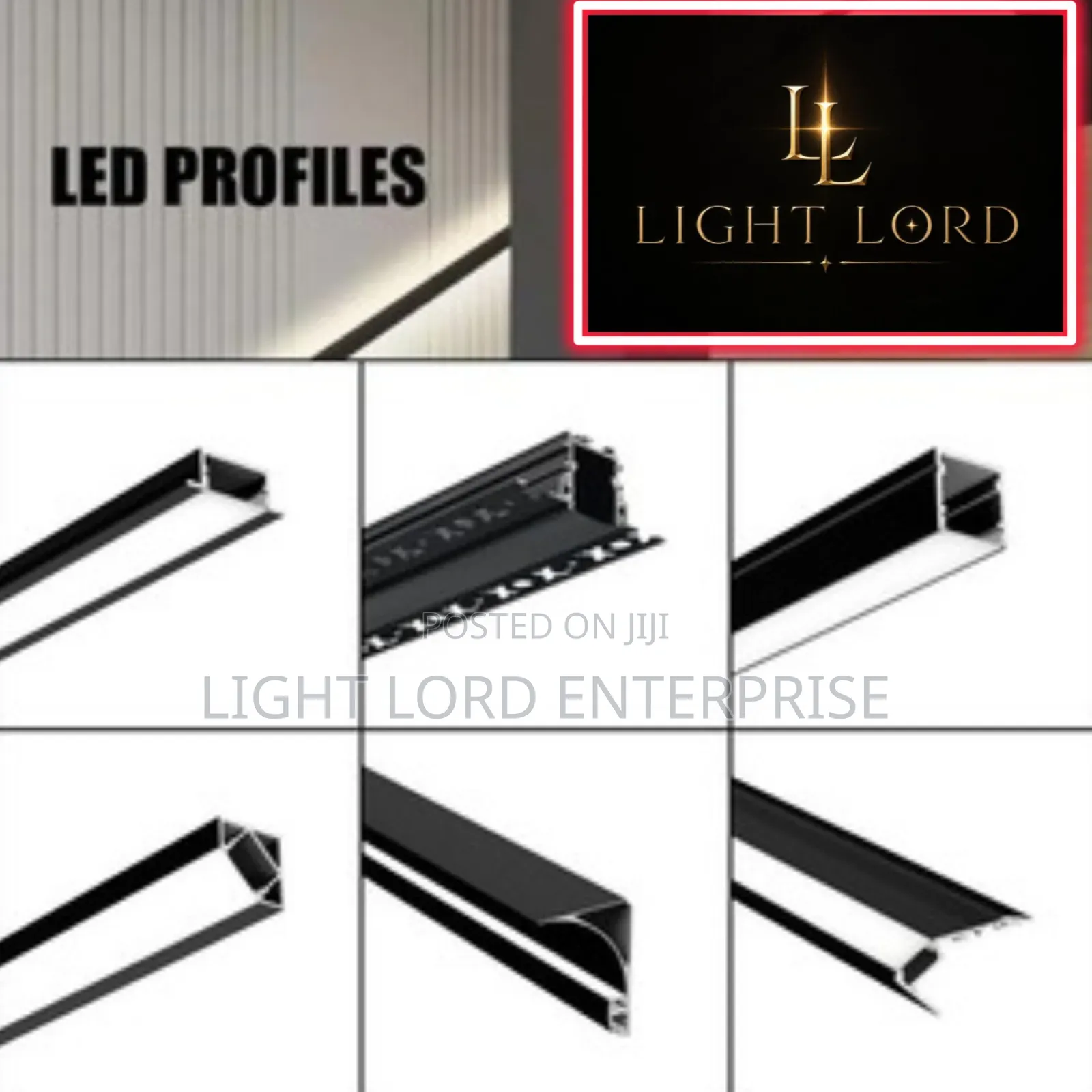 Black Aluminum Profile Channel
