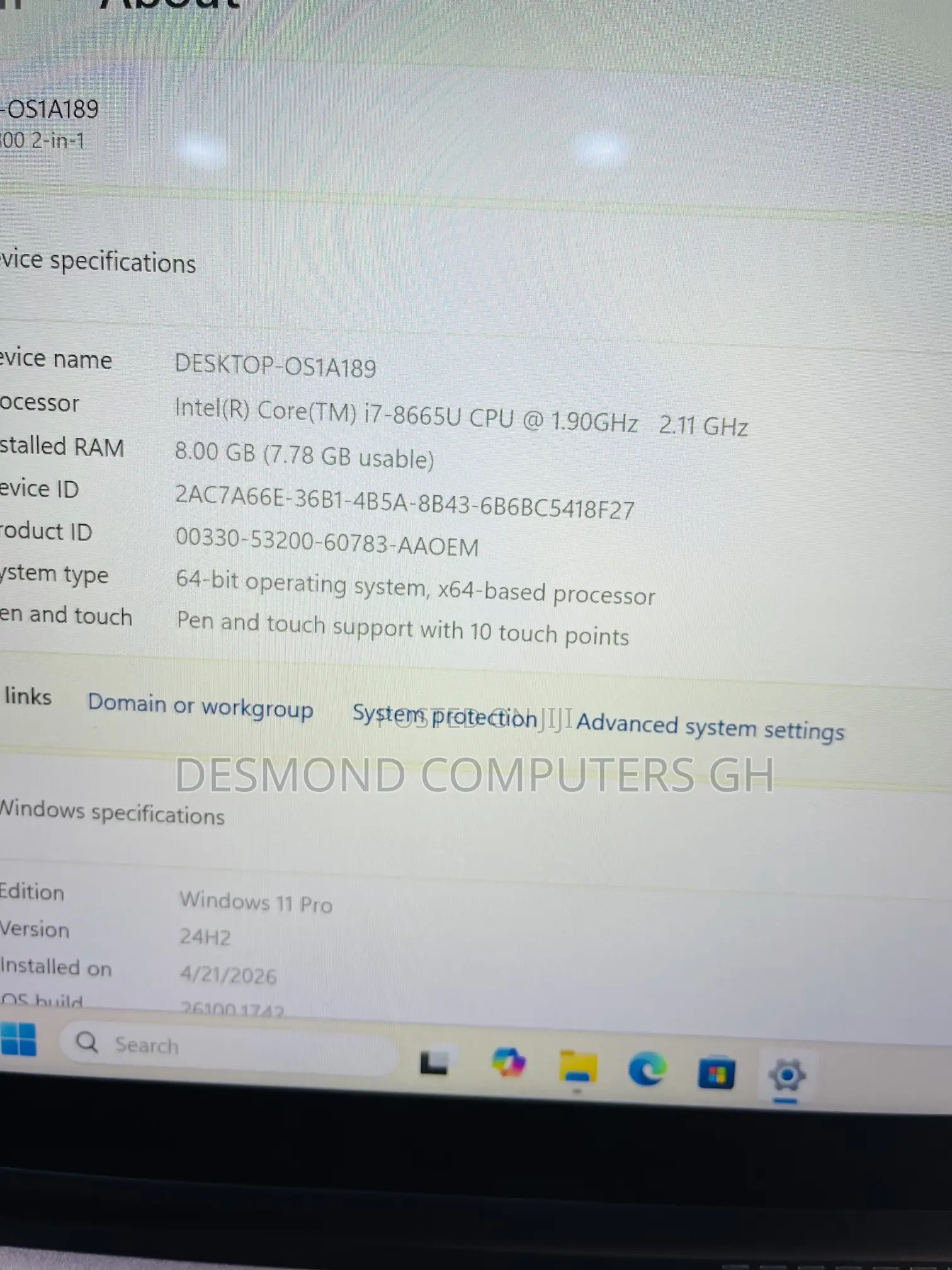 Laptop Dell Latitude 5300 8GB Intel Core i7 SSD 256GB