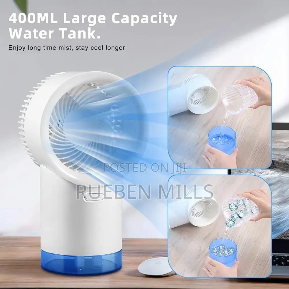 Adjustable Wind Speed Rechargeable Ice Water Cooling Rechargeable Fan