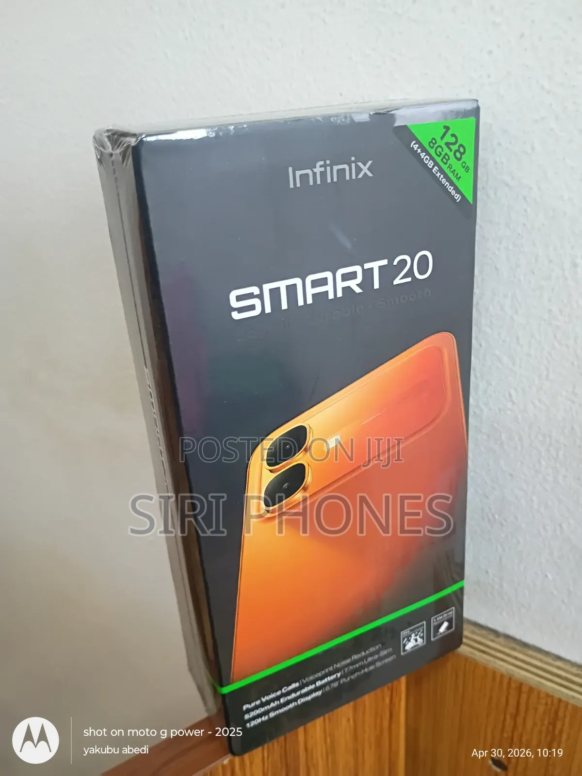 New Infinix Smart 20 128 GB Black
