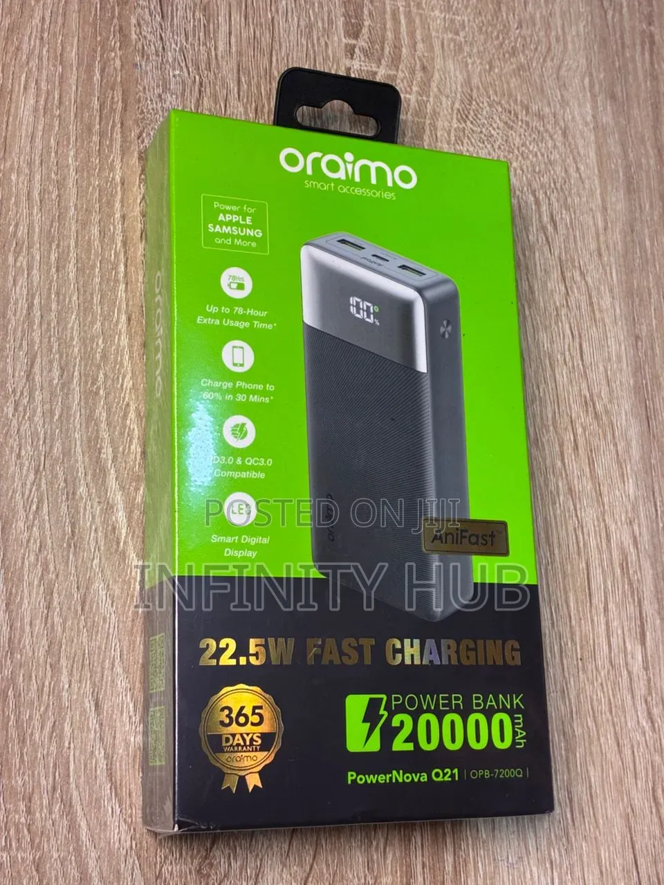 20,000mah Oraimo Powerbank