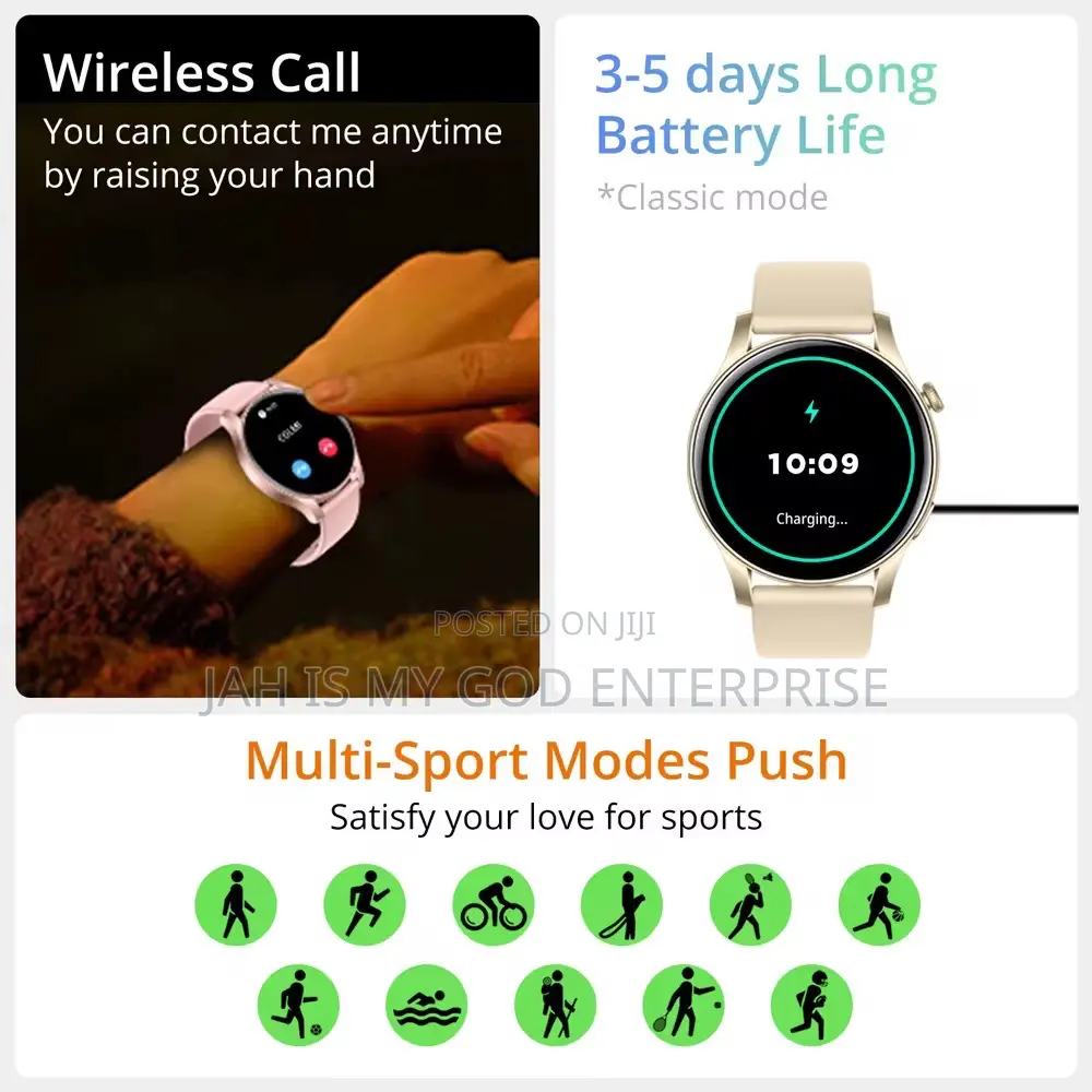 Colmi V73 Amoled Waterproof Smartwatch-Black