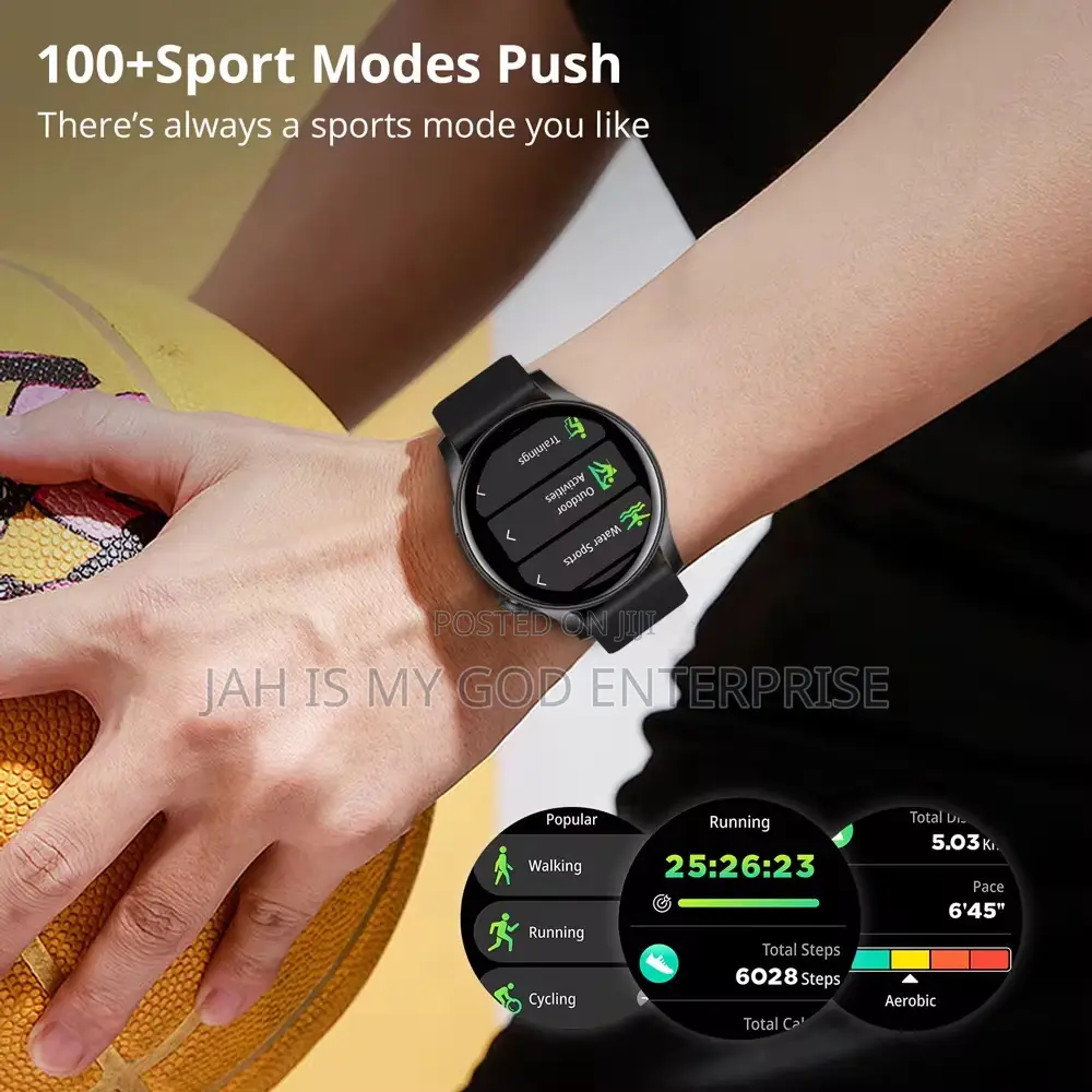 Colmi V73 Amoled Waterproof Smartwatch-Black
