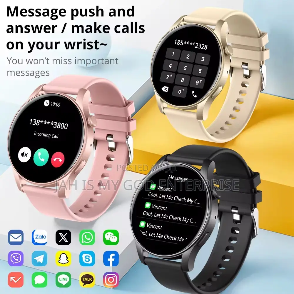 Colmi V73 Amoled Waterproof Smartwatch-Black