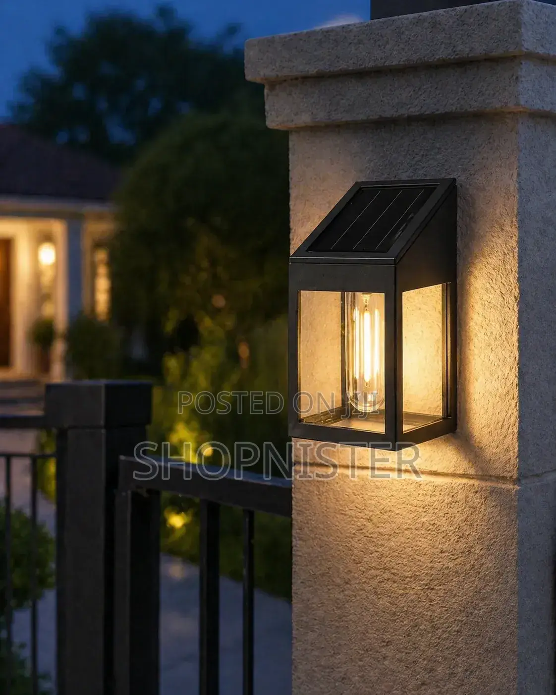 2pcs Solar Wall Lights – Outdoor Waterproof Led Lantern