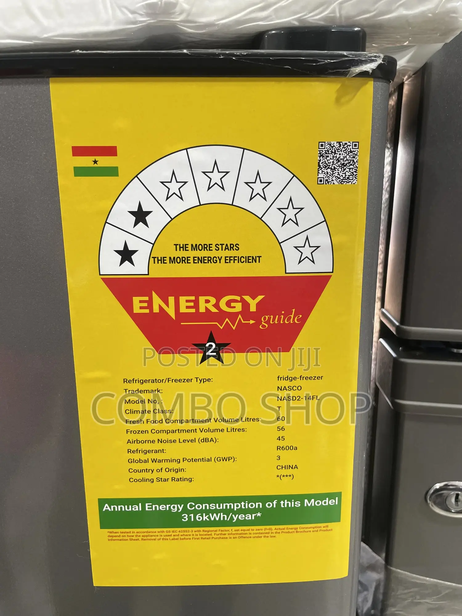 Nasco 116l Fridge