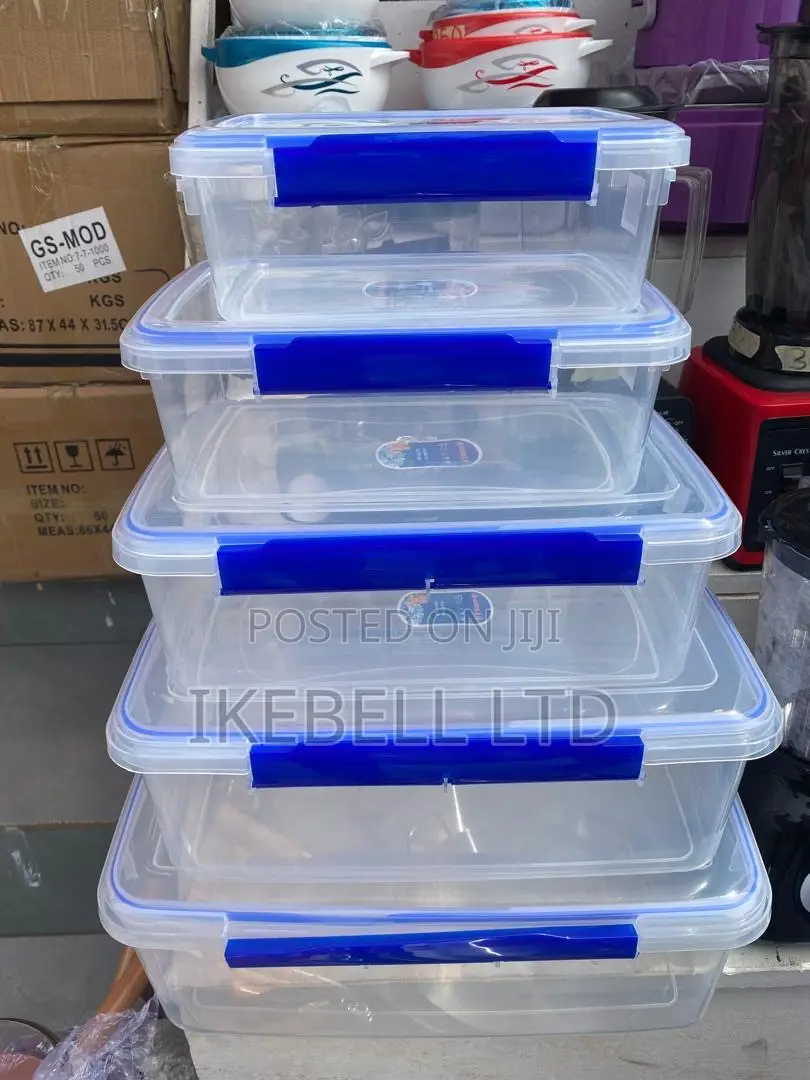 5 Pieces Plastic Storage Box