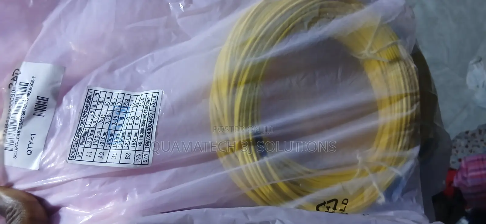 Lc Upc to Sc Upc Fiber Patch Cords 20m Duplex