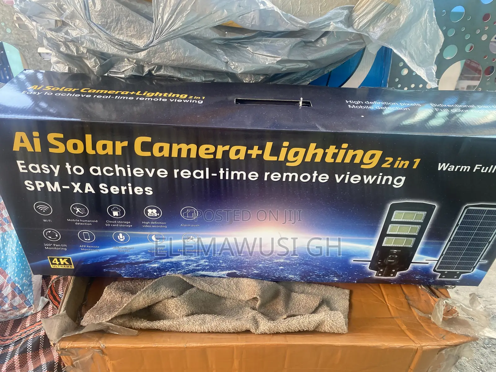 2in1 Solar Street Light Camera 3lens Ptz