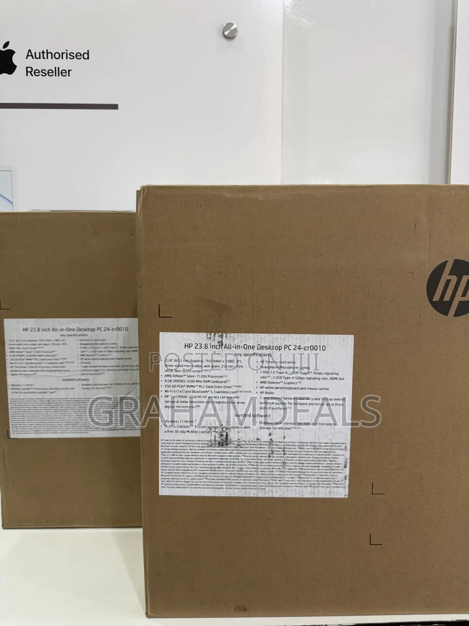 New Desktop Computer HP AiO 24 8GB AMD SSD 256GB