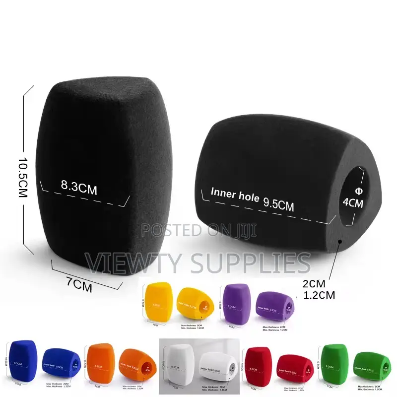 Professional Triangular Microphones Sponges Cover Acoustics Recording