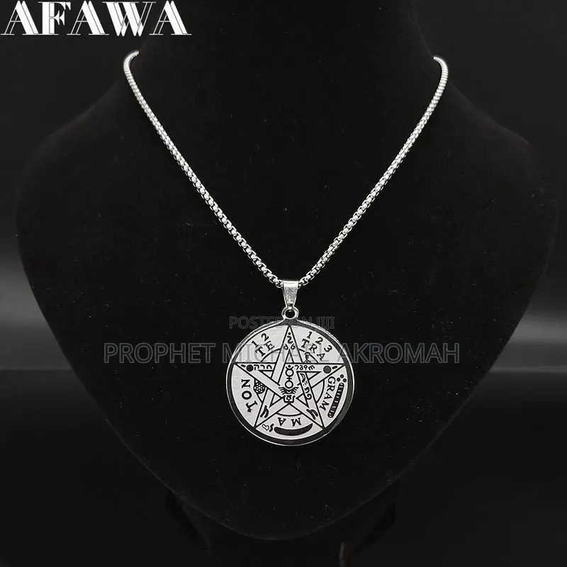 Tetragrammaton Necklace Silver Colour