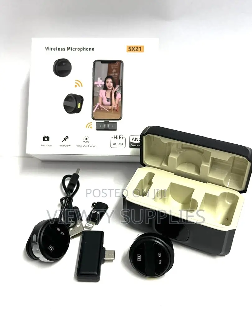 Sx21 Wireless Lavalier Microphone for iPhone, iPad and Android