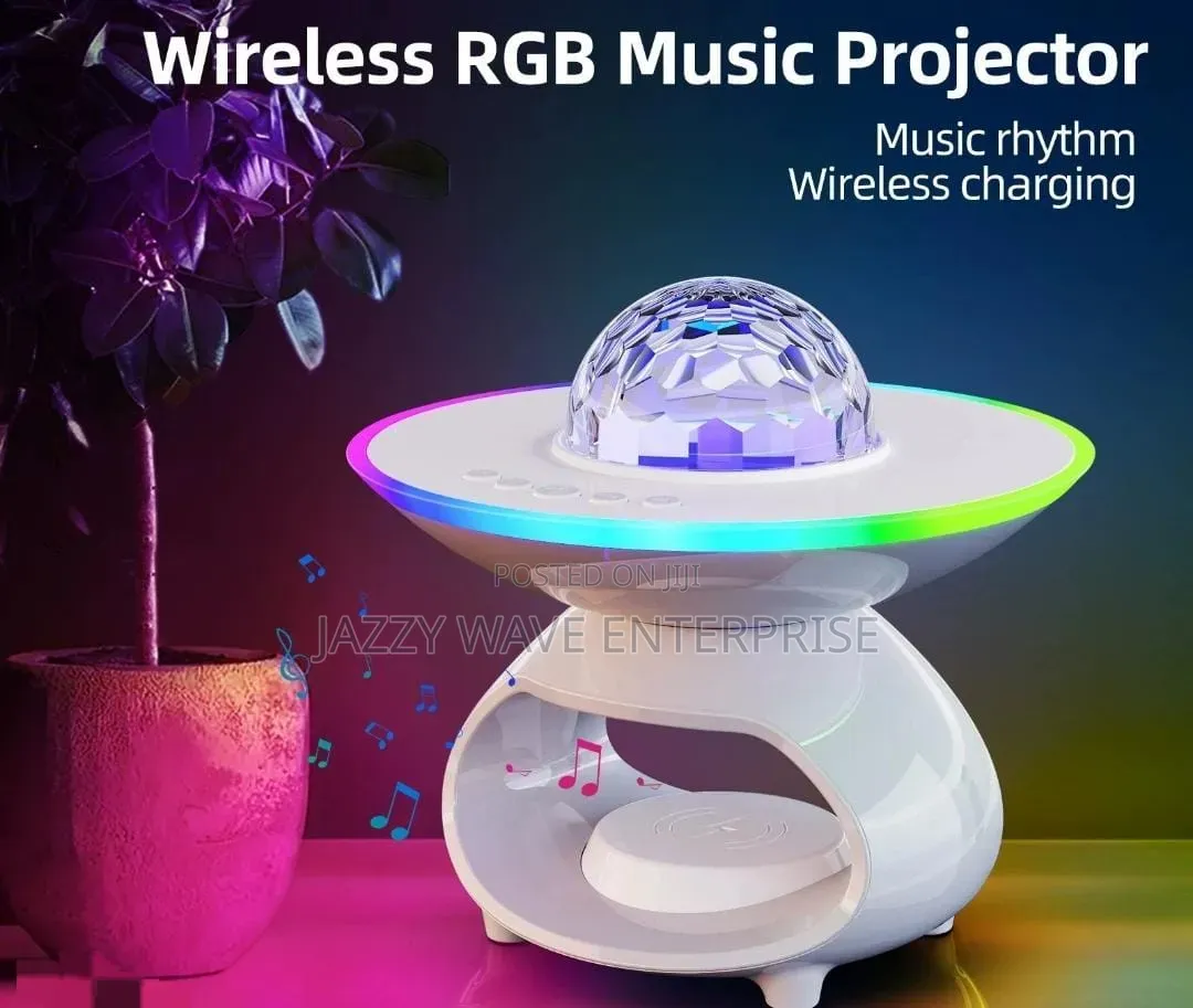 Wireless Phone Charger With Disco Light