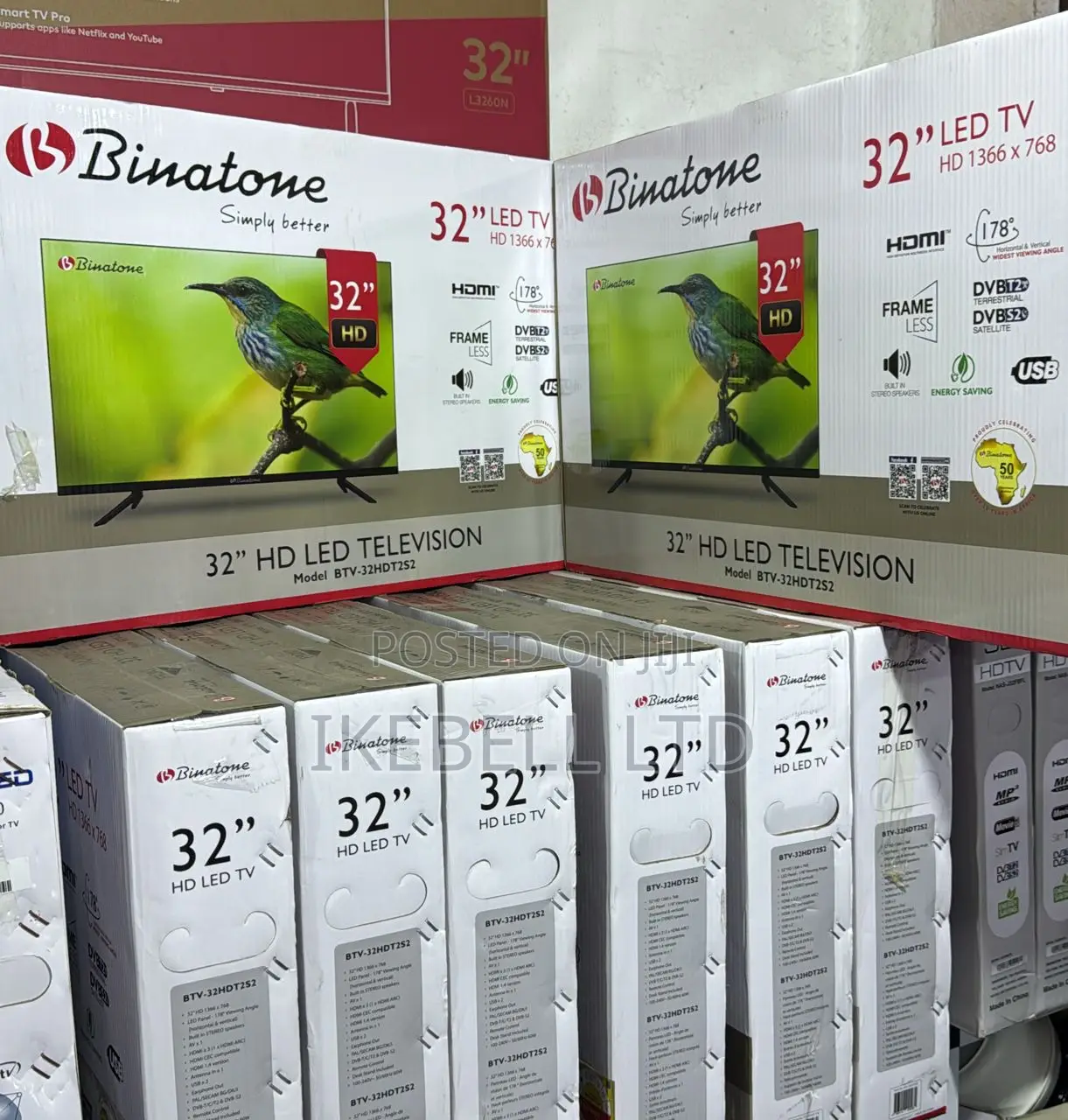 Binatone 32” Smart Tv Pro – Netflix Youtube | Frameless Hd Led