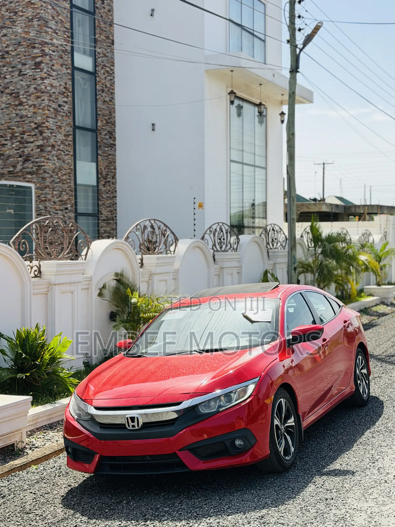 Honda Civic EX 4dr Sedan (2.0L 4cyl) 2017 Red