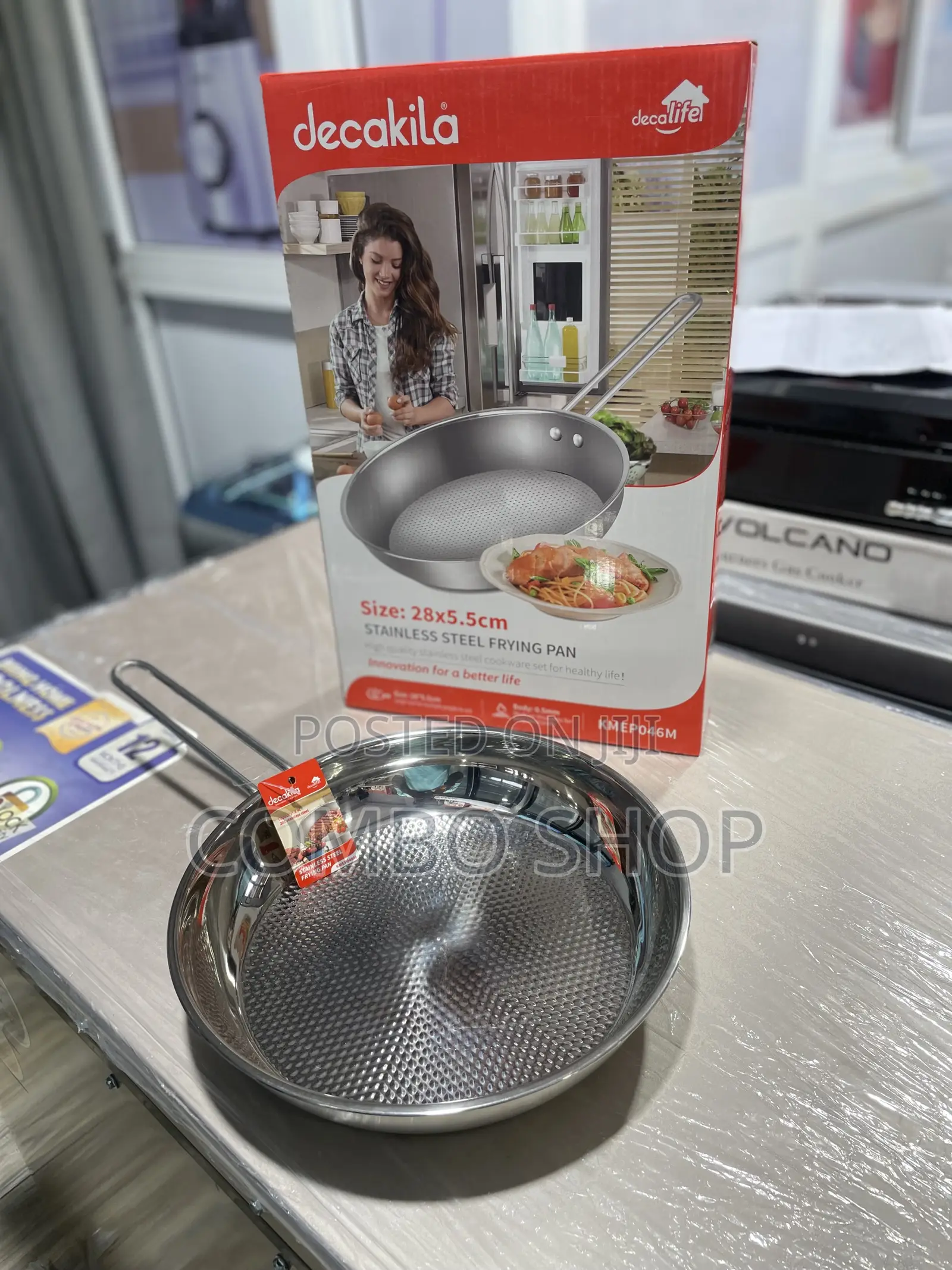 Decakila Stainless Steel Frying Pan