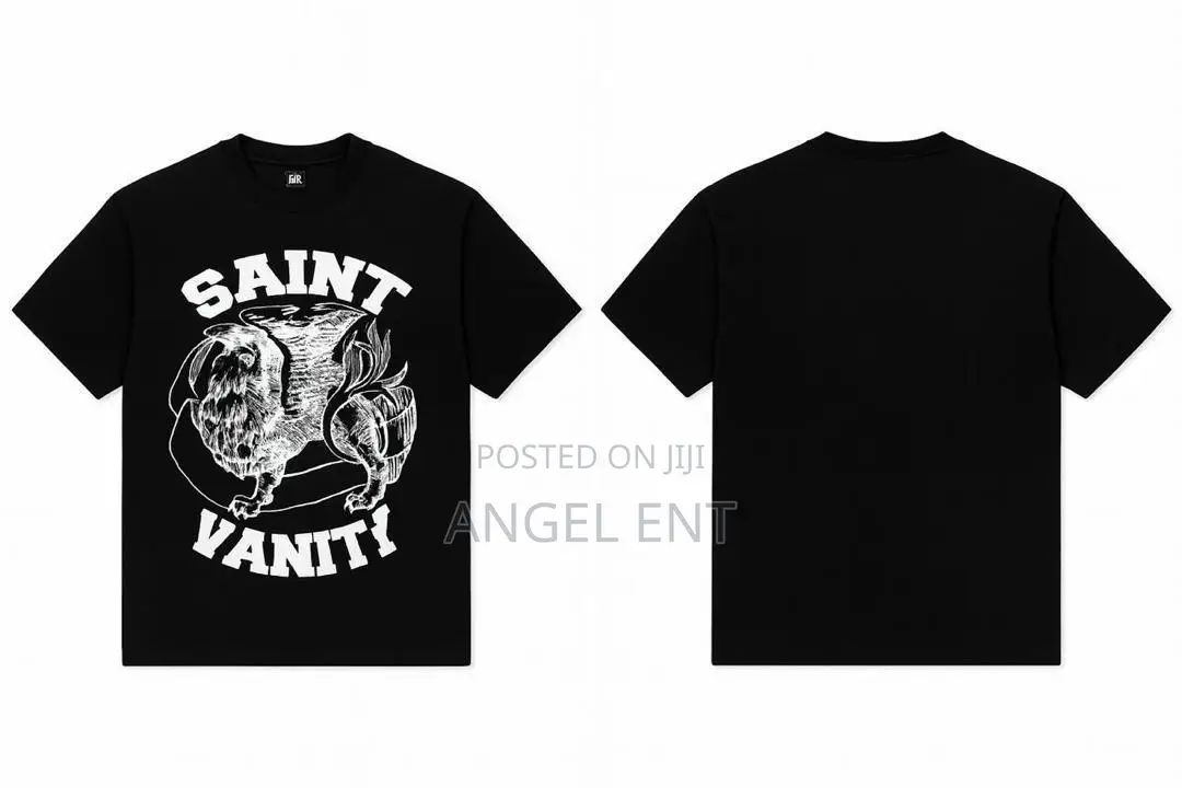 Saint Vanity Tshirts Available as Seen (Location: Kejetia Kumasi)