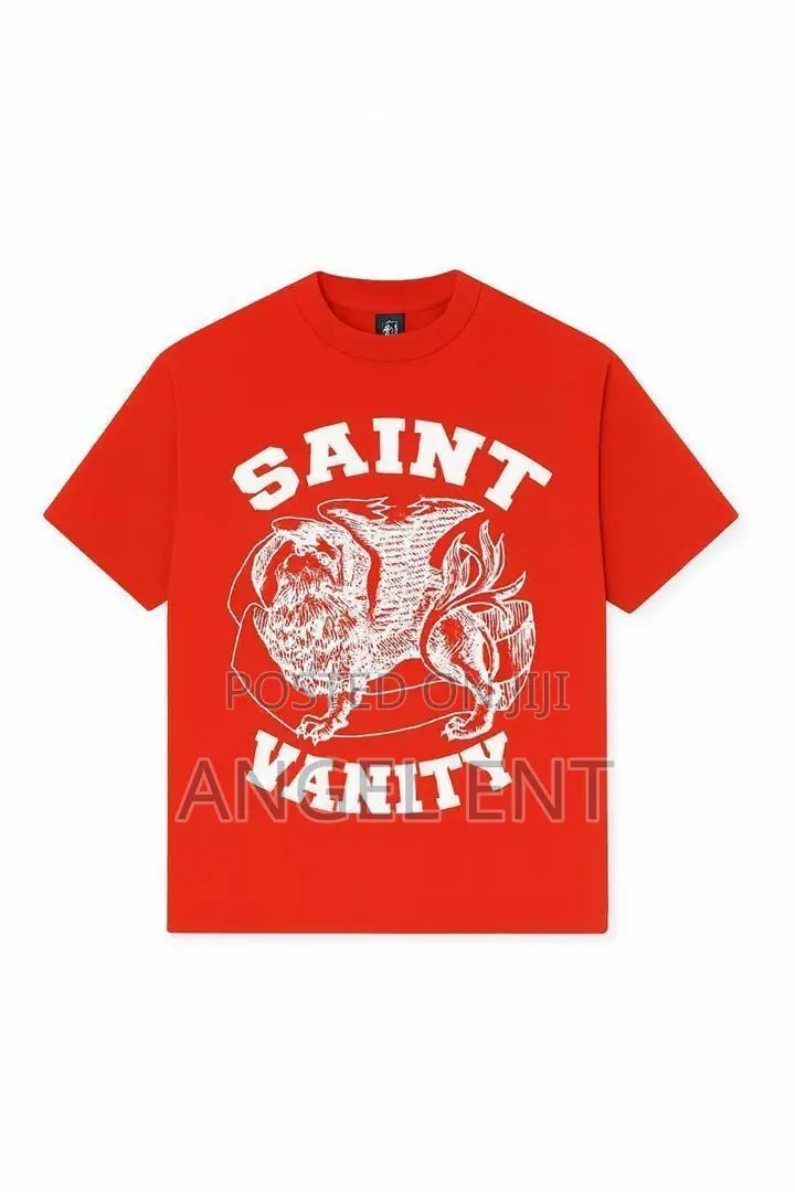 Saint Vanity Tshirts Available as Seen (Location: Kejetia Kumasi)