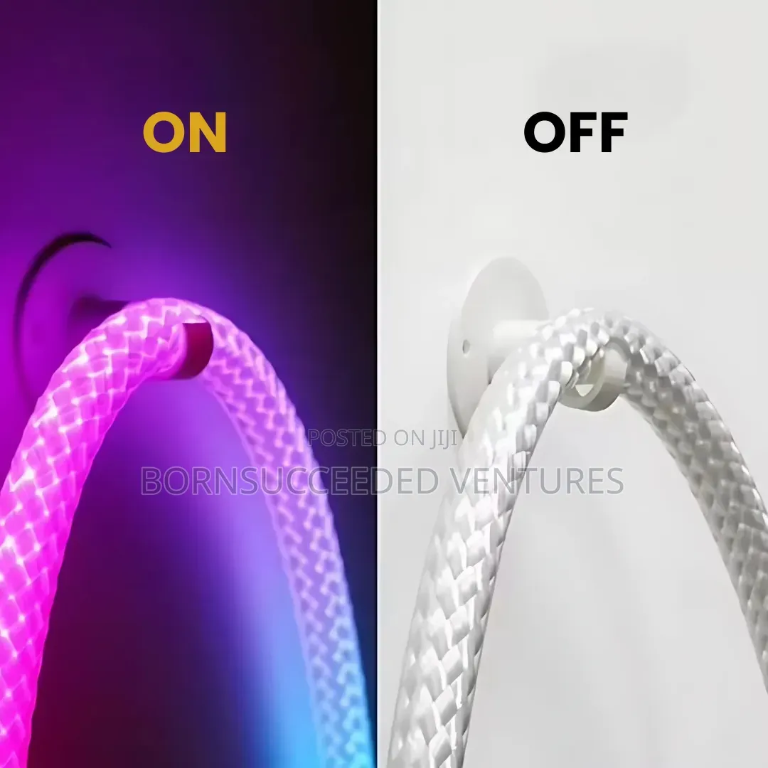 Usb Powered Rgbic Woven Neon Rope Light – 360° Waterproof
