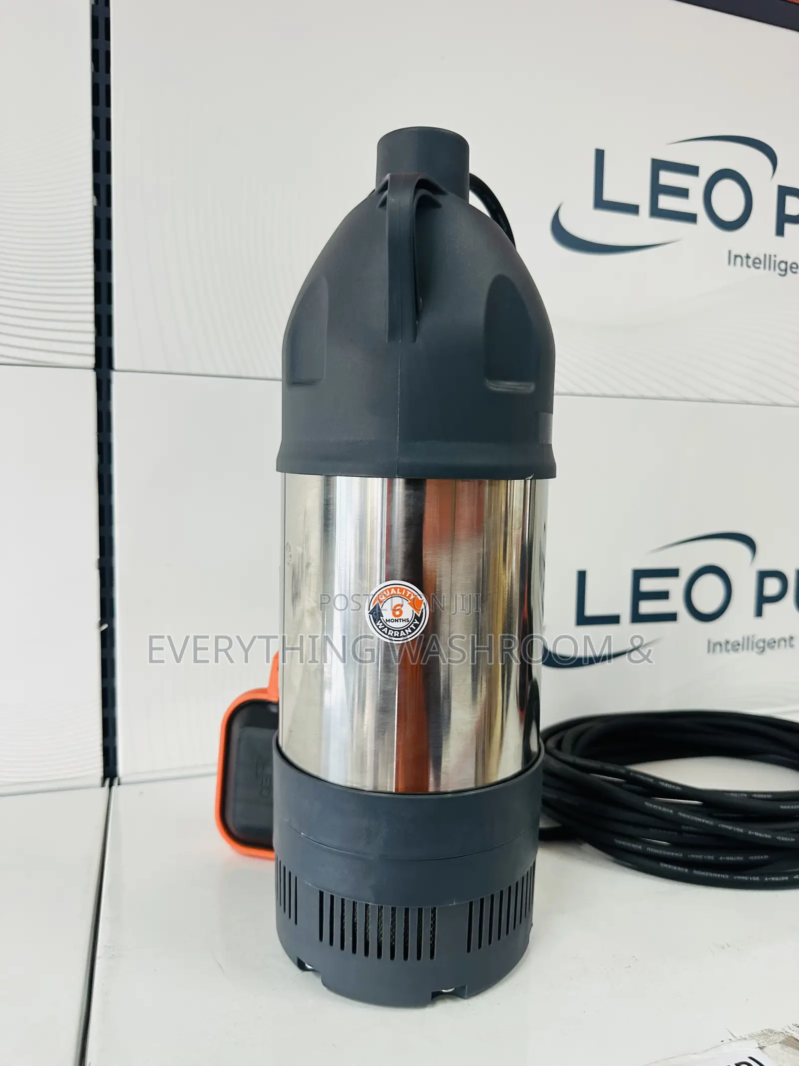Leo 1.5hp Stainless Submersible Pump for Clean or Slightly Dirty Water