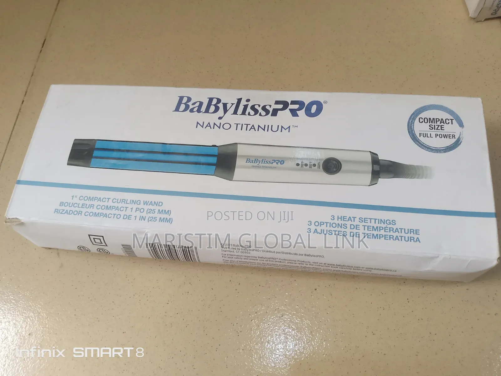 Mini Babylisspro Nano Titanium(1" Compact Curling Wand)