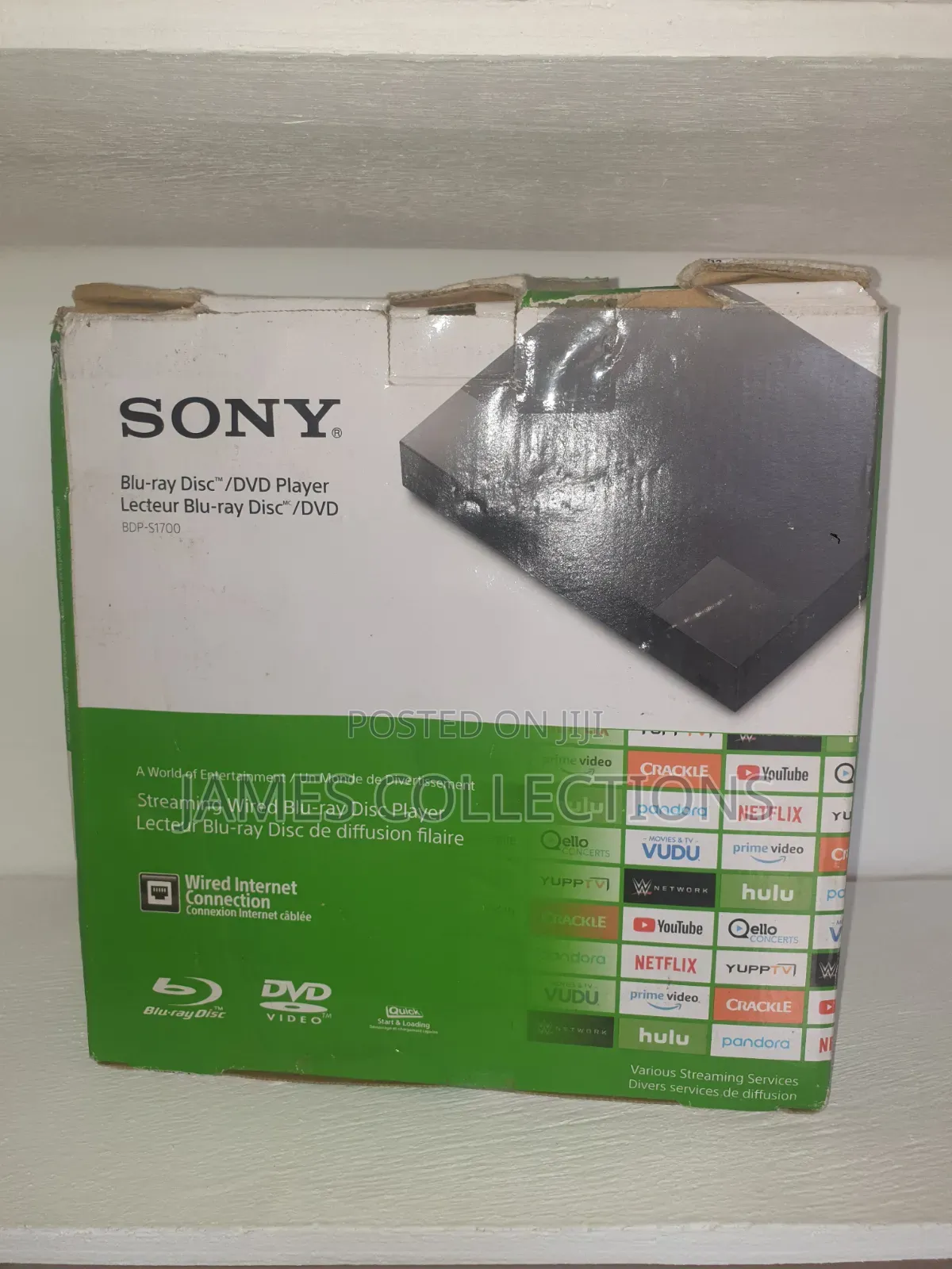 Sony BDP-S1700/U Blu-Ray DVD Player Wired Streaming