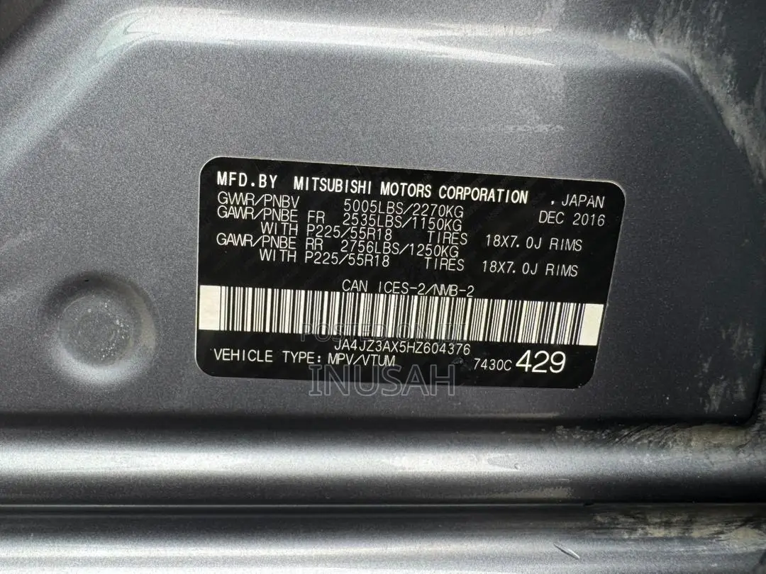 Mitsubishi Outlander SE AWC 2017 Gray