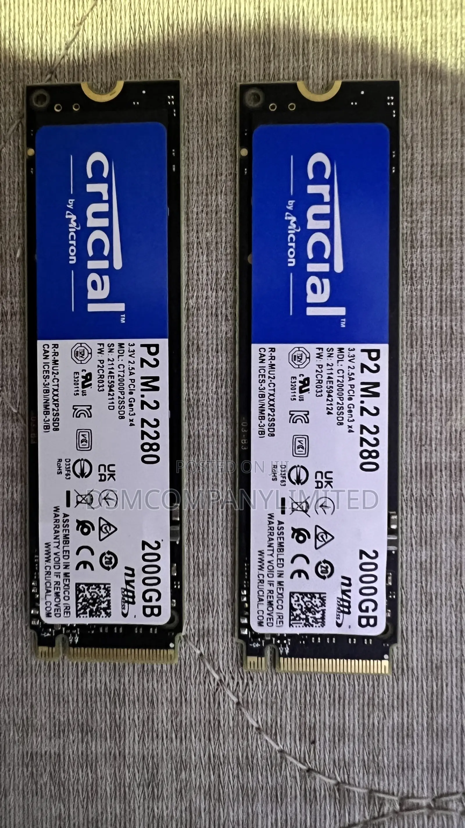 M.2 2tb Crucial by Micron SSD