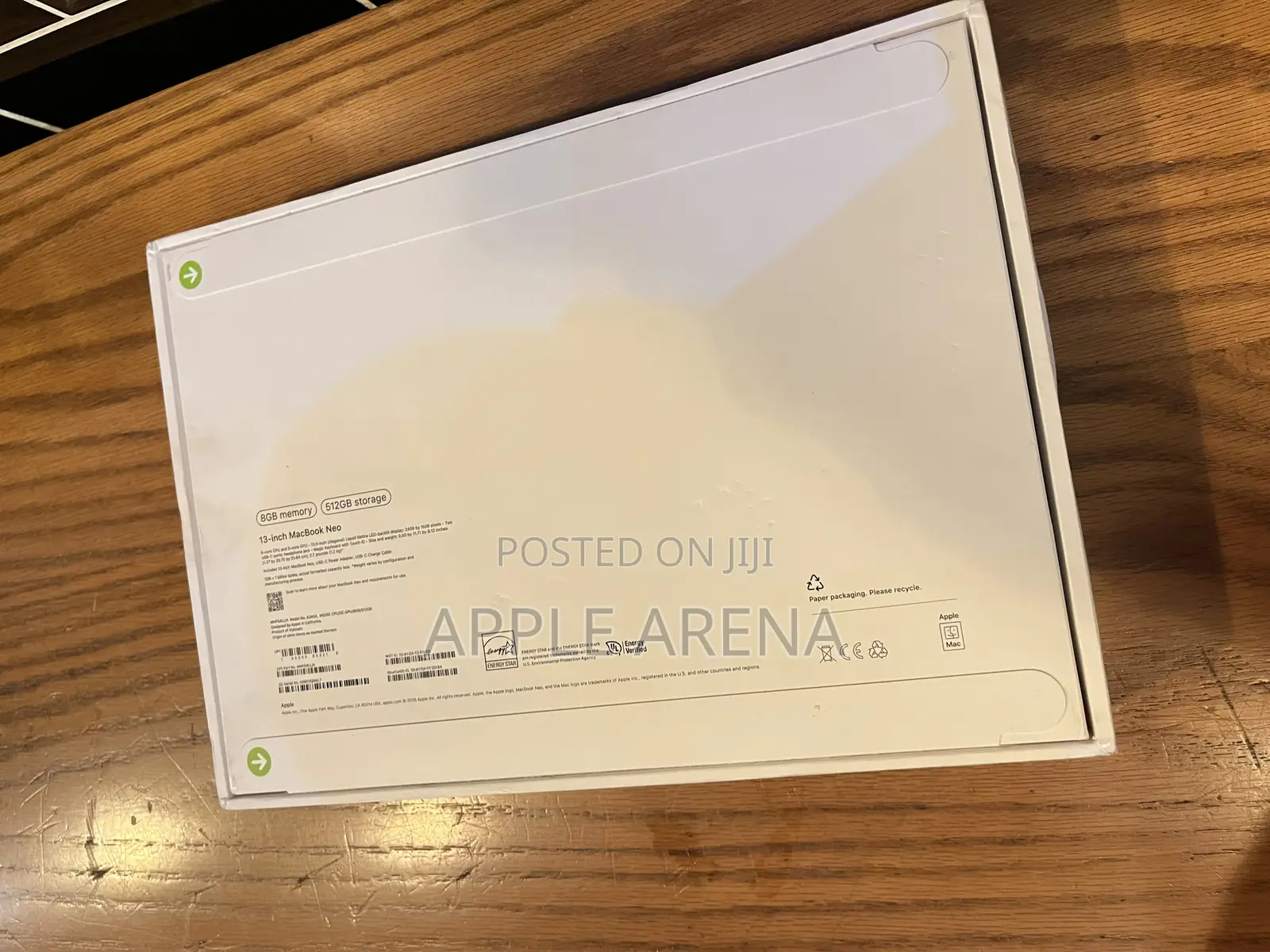 New Laptop Apple MacBook Neo 2026 8GB Apple M5 SSD 256GB