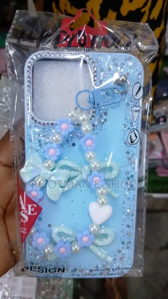 Trendy Beaded iPhone Cases With Charm – Cute Stylish (13–17 Pro Max)