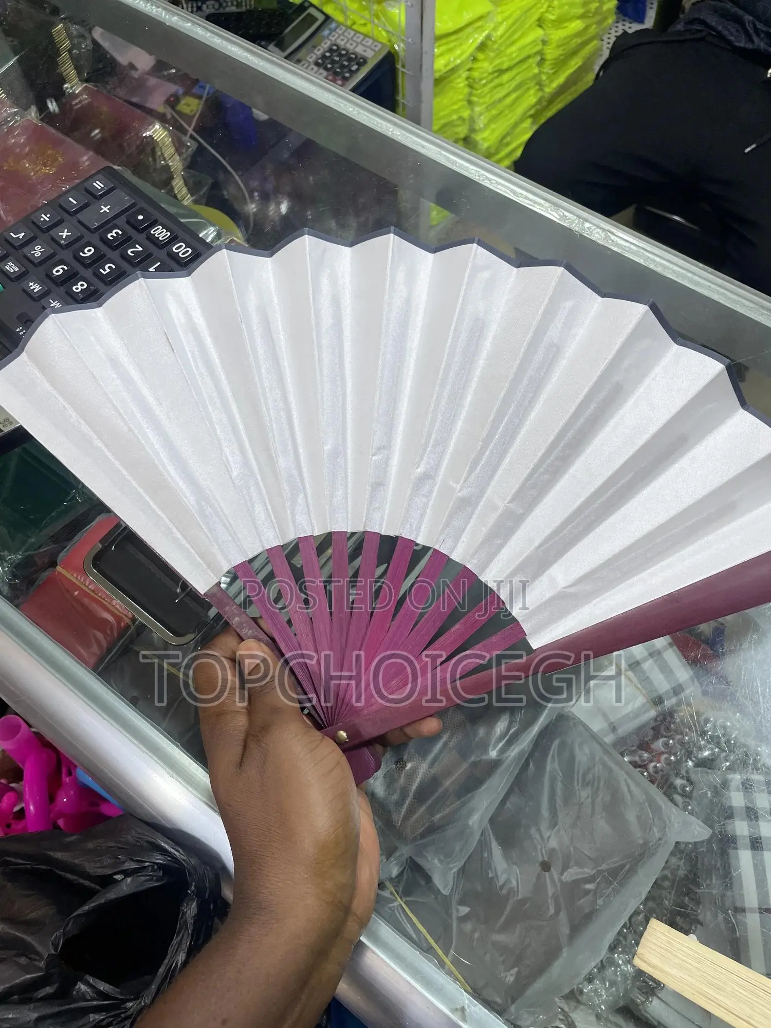 Stylish Portable Hand Fan For Events, Weddings Church