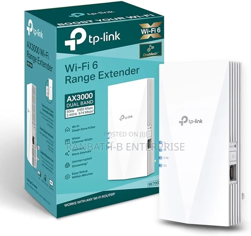Tp-Link Wi-Fi 6 Range Extender Ax3000 (Re700x)