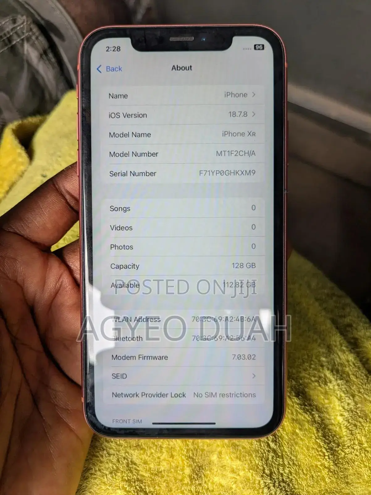 New Apple iPhone XR 128 GB Orange