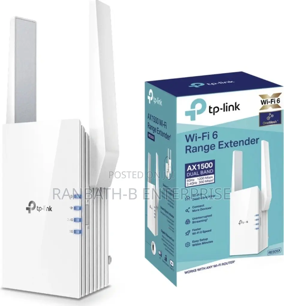 Tp-Link Wi-Fi 6 Range Extender (Ax1500) – Re505x