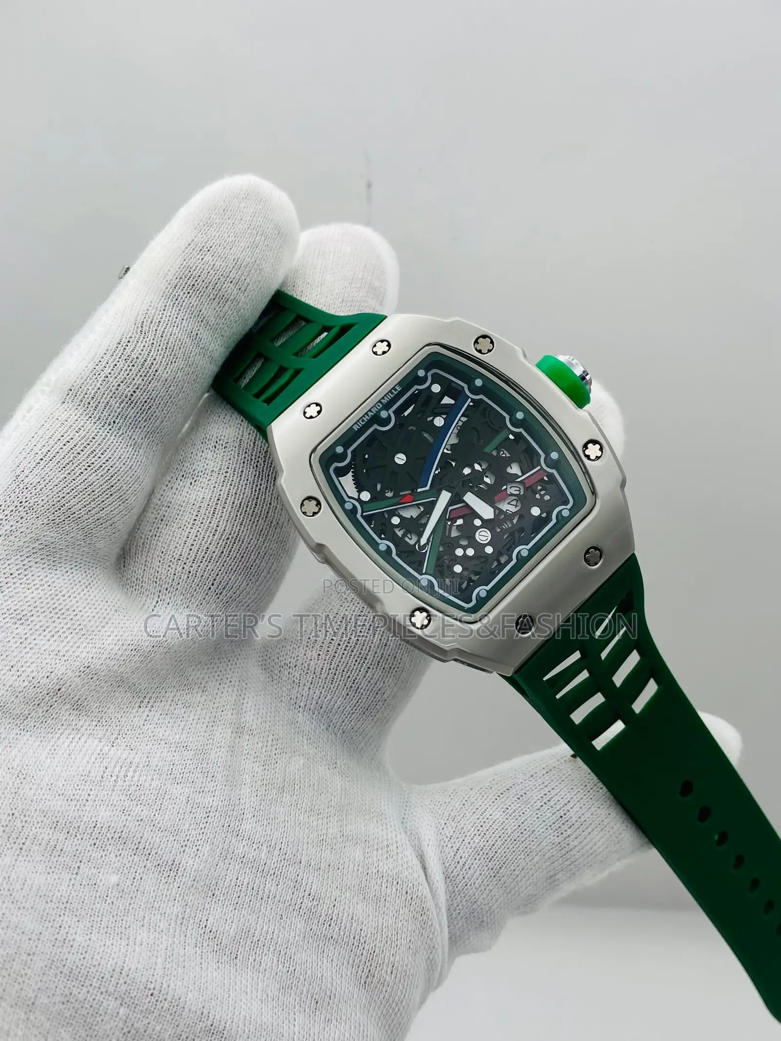 Richard Mille Wrist Rubber Strap Watch