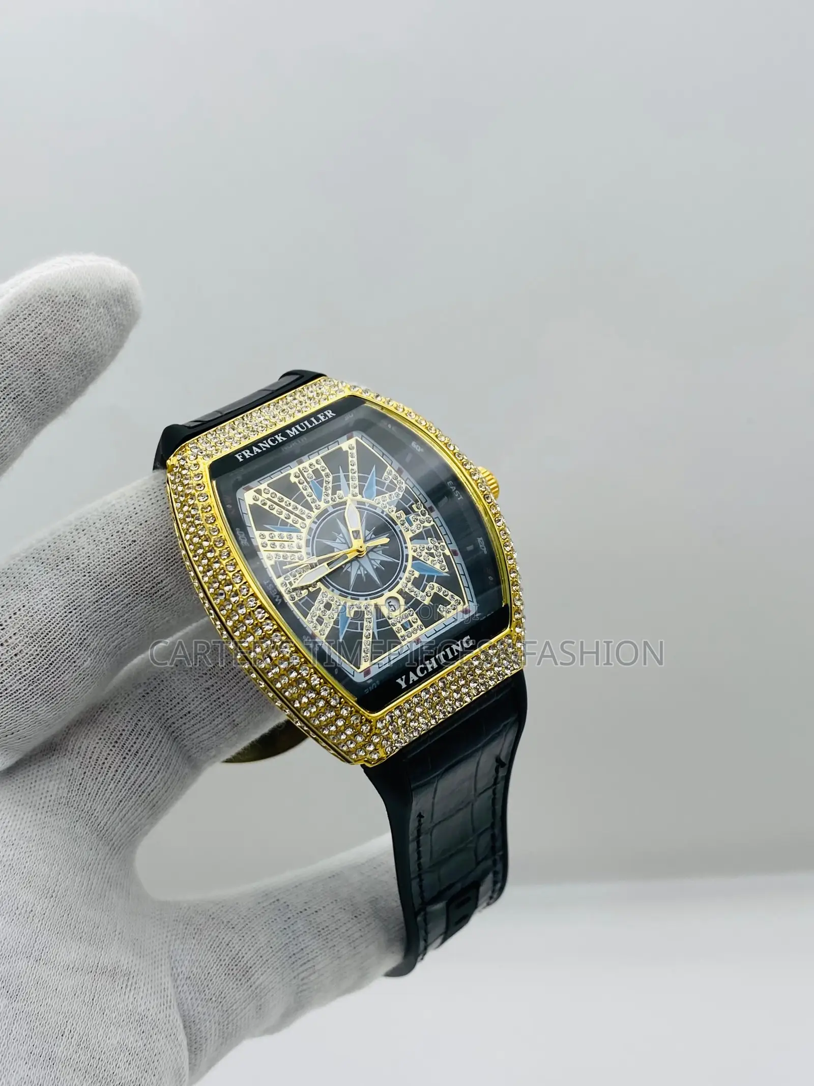 Franck Muller Yachting Leather Strap Watch
