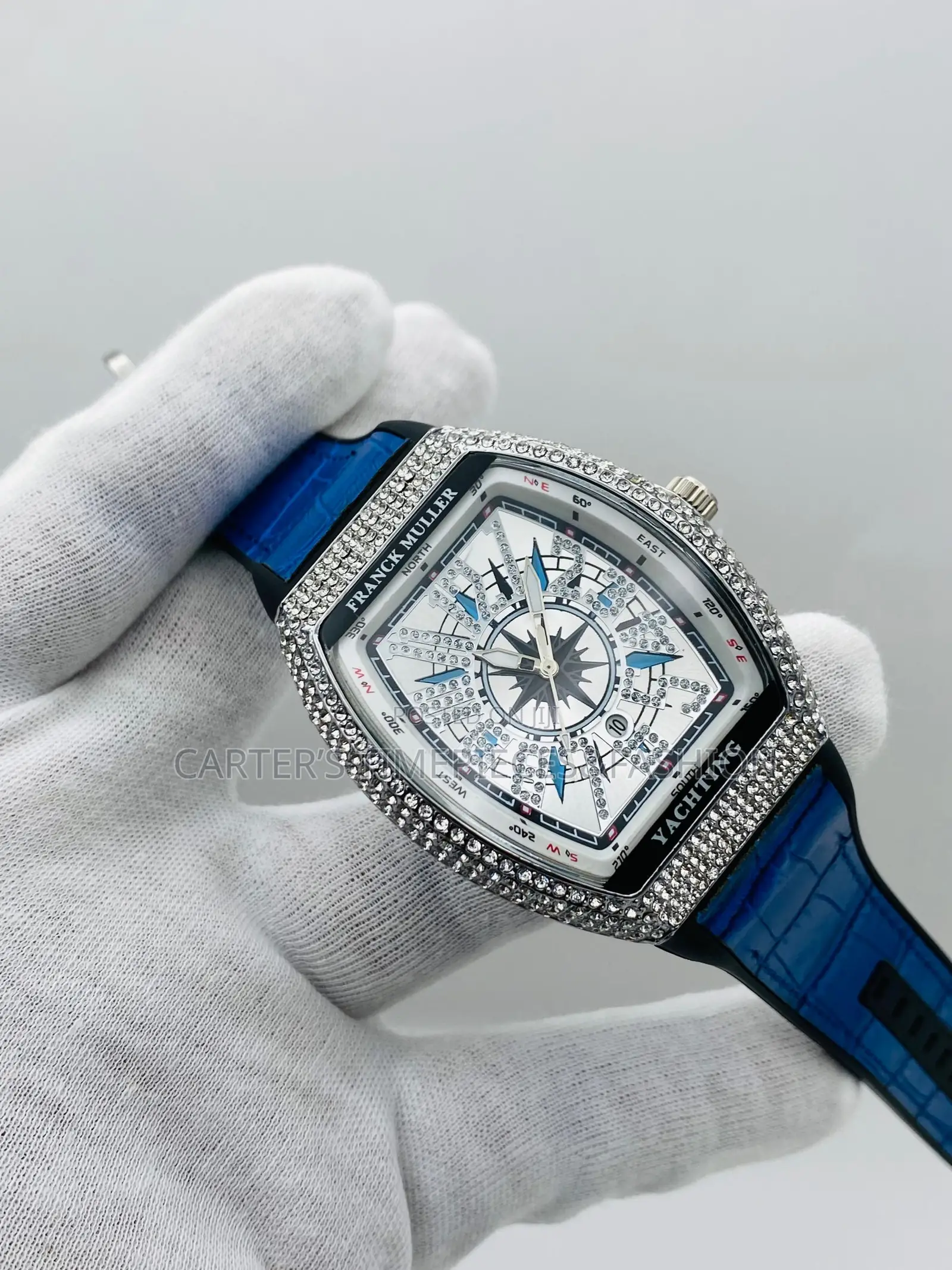 Franck Muller Yachting Leather Strap Watch