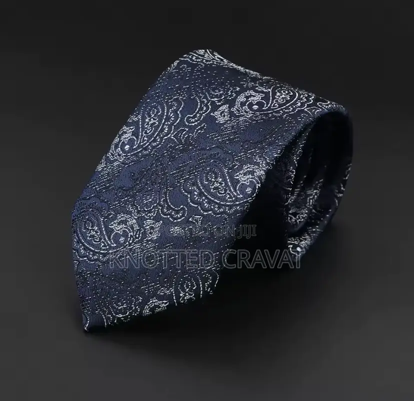 Blue With White Flying Tie