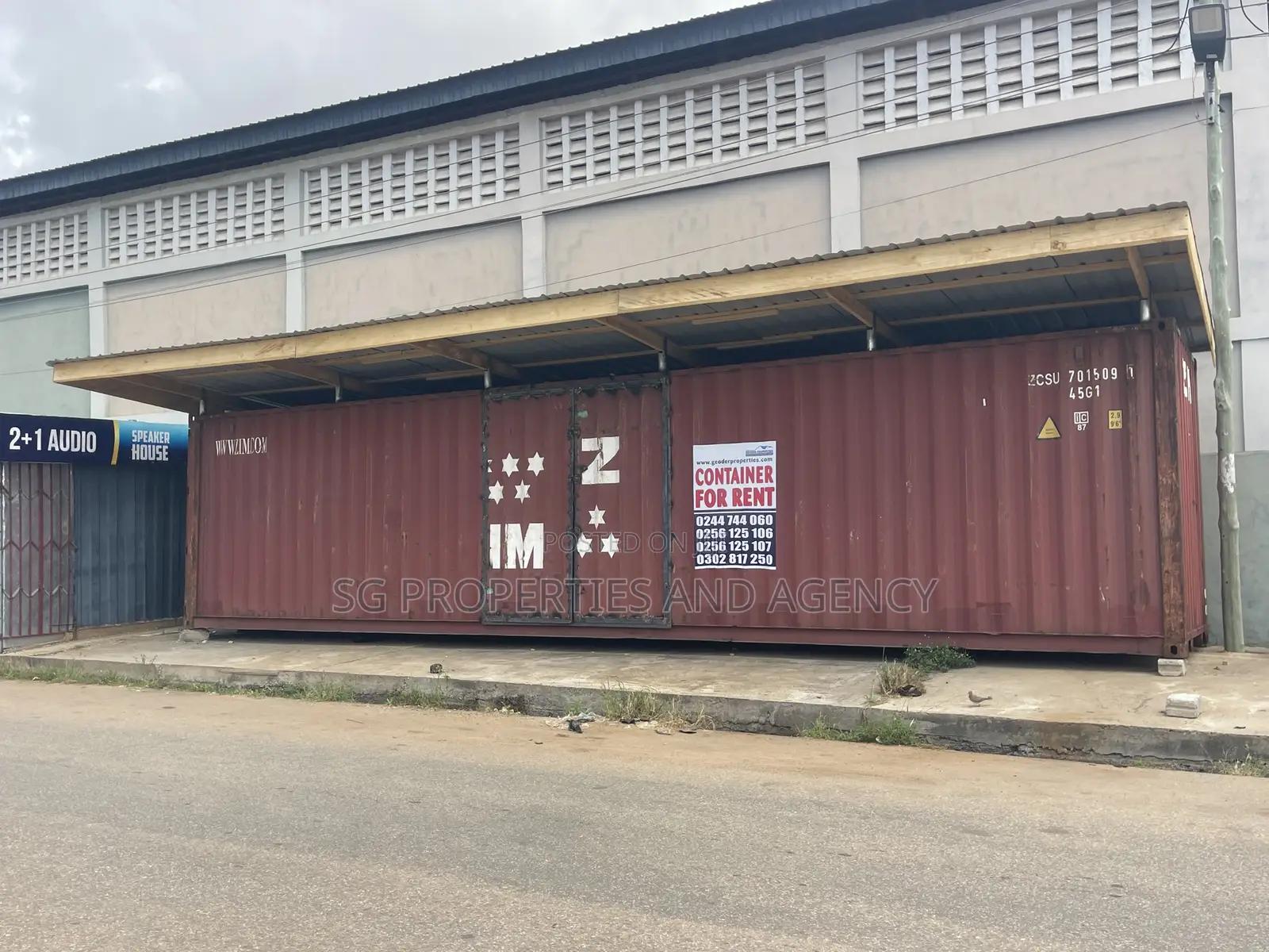 Spacious Container for Rent at Batsonaa Total Spintex