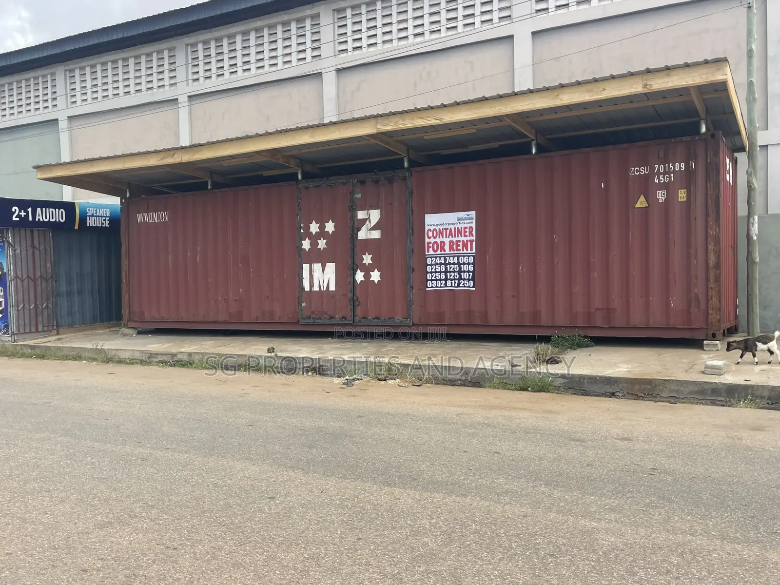 Spacious Container for Rent at Batsonaa Total Spintex