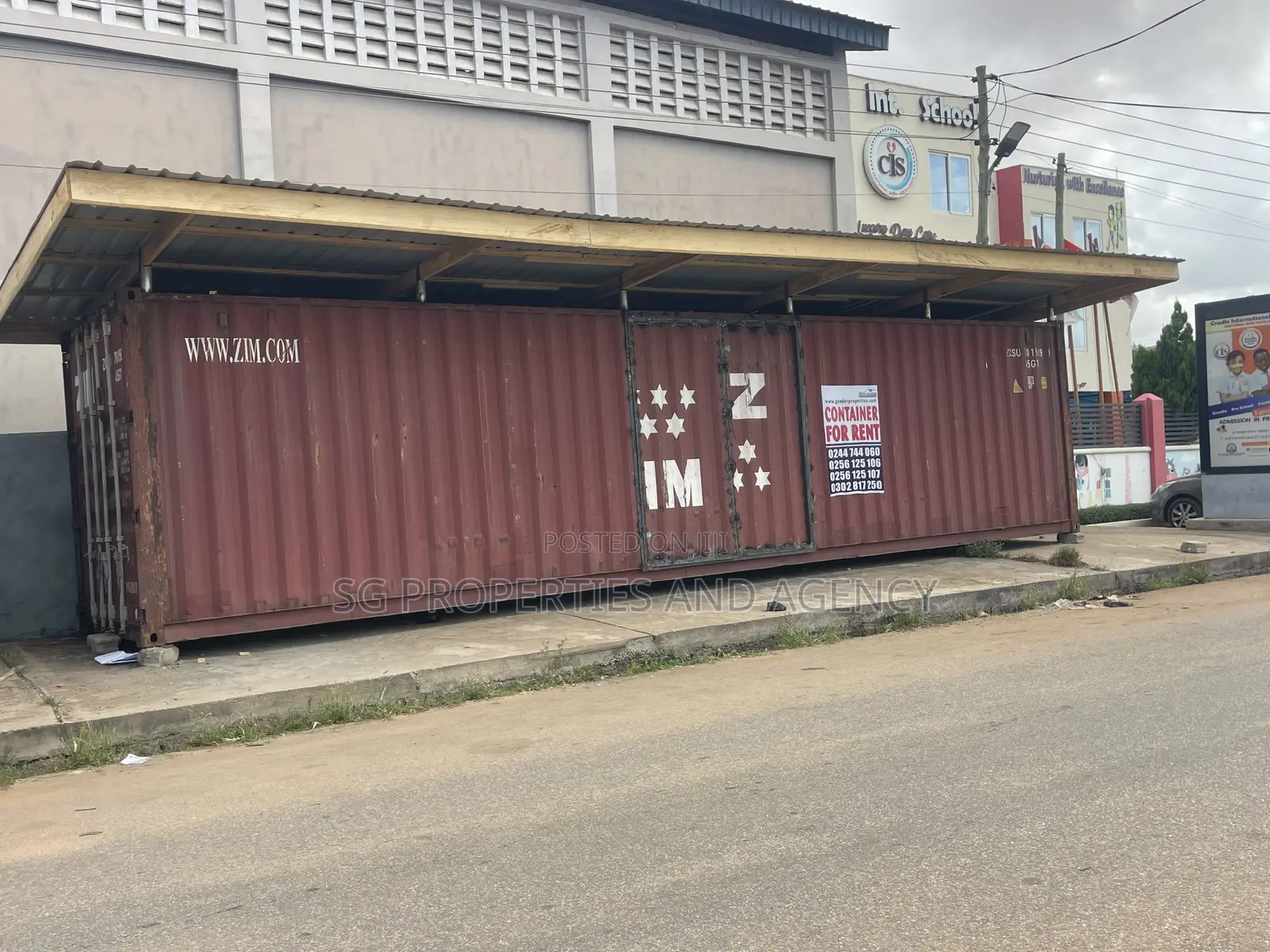 Spacious Container for Rent at Batsonaa Total Spintex