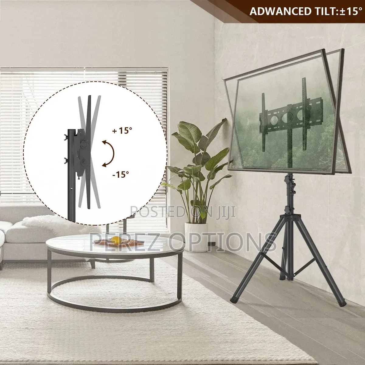 Tp01 Solid Steel Universal Mobile Tv Stand