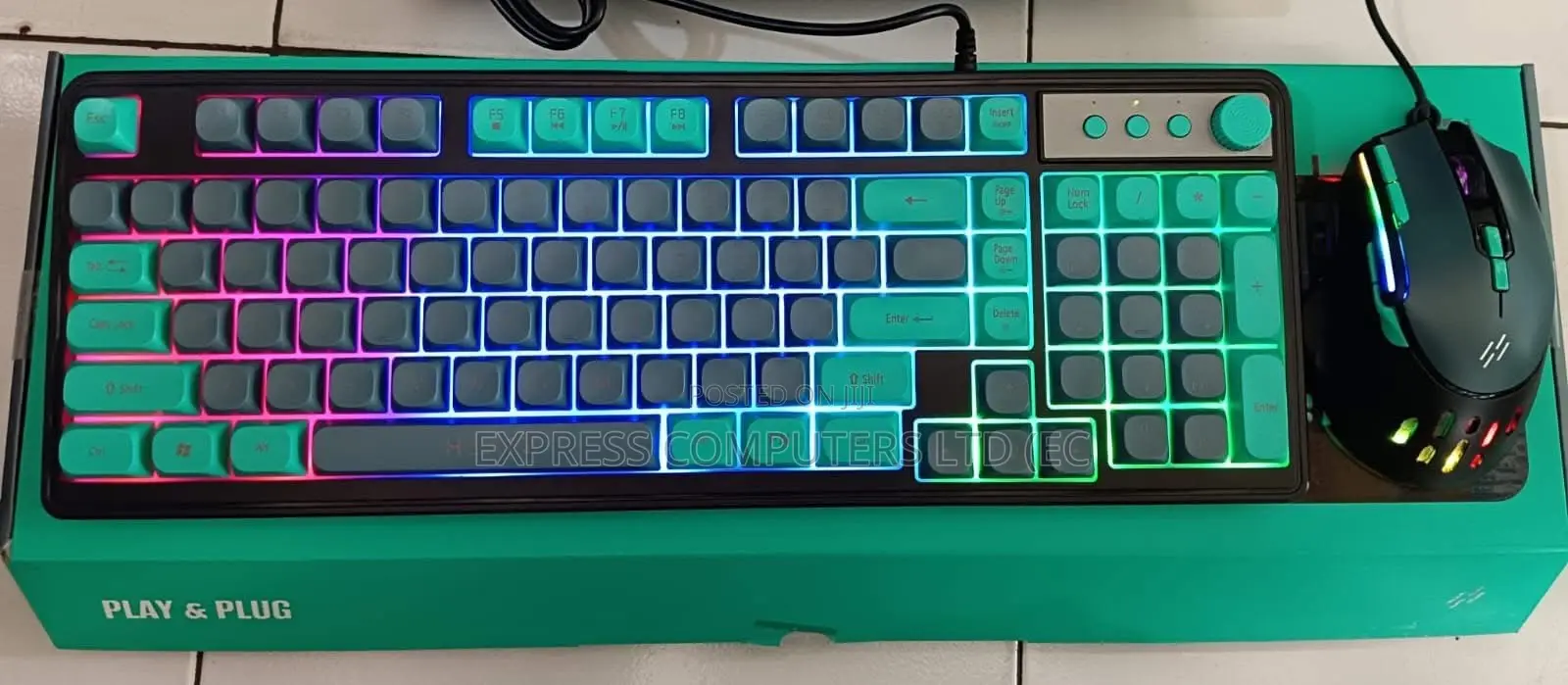 Heatz Gaming 3 in 1 Keyboard/ Mouse Mousepad With RGB Light Original