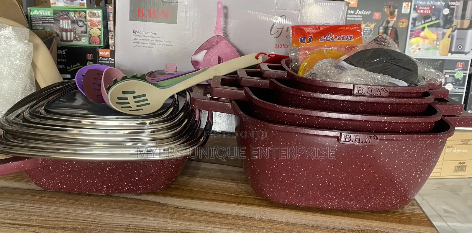 21pcs Granite Cookware Set (Bhn)