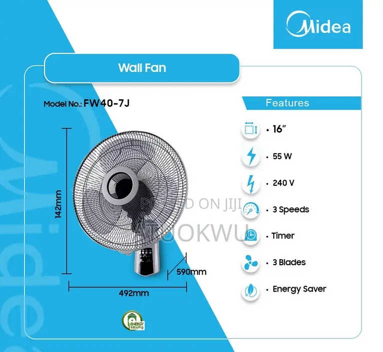 Wall Fan With Remote Control