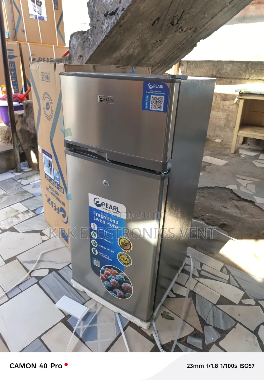 Pearl 95liters Double Door Refrigerator