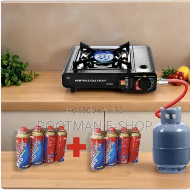 Portable Stove Plus 8 Canisters