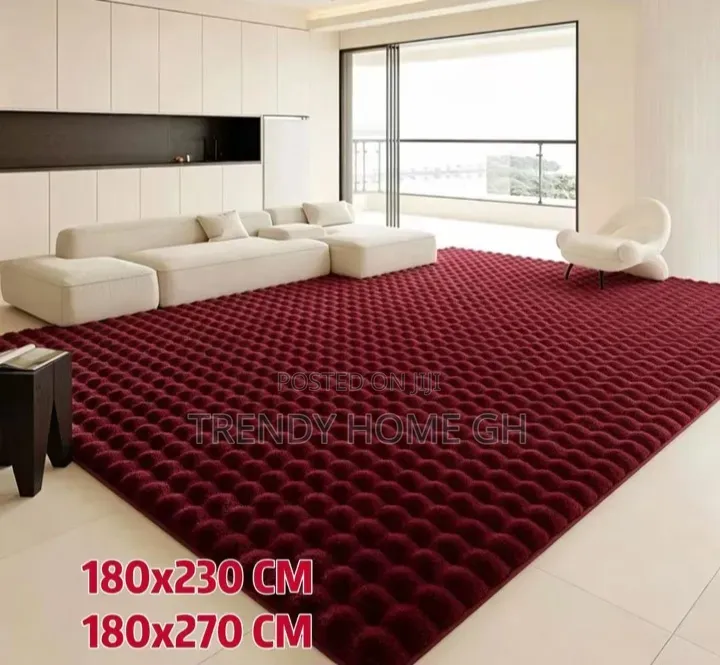 Fluffy Carpet Bubble Design Soft Comfortable